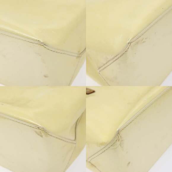 LOUIS VUITTON Monogram Vernis Reade PM Hand Bag Perle M91336 - Picture 10 of 12